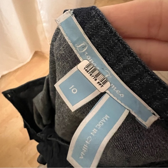 DRAPER‎ JAMES Chambray Ruffle Shift Dress Size 10 - Picture 7 of 11